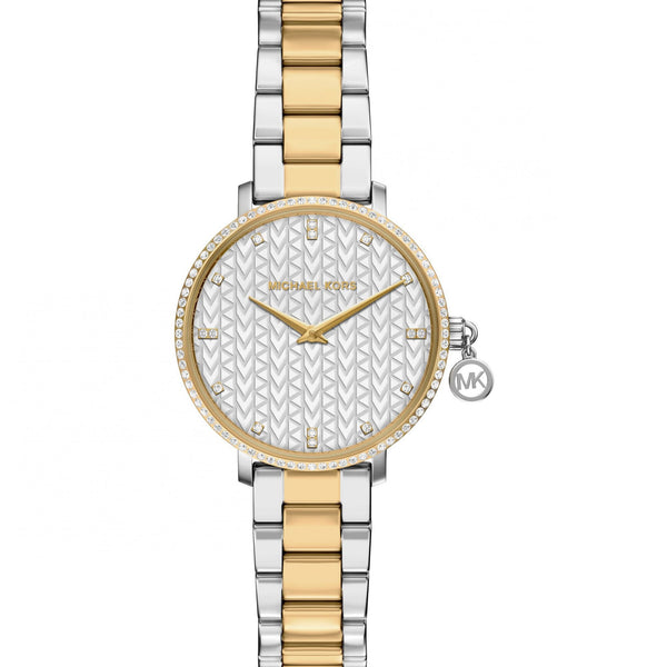 Michael Kors Ladies Pyper 32mm Two Tone Bracelet Watch