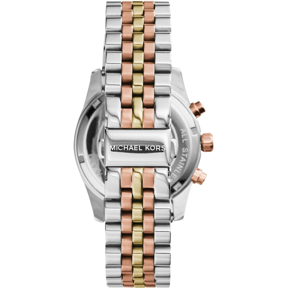 Michael Kors Ladies Tri-Colour Lexington Chronograph Watch