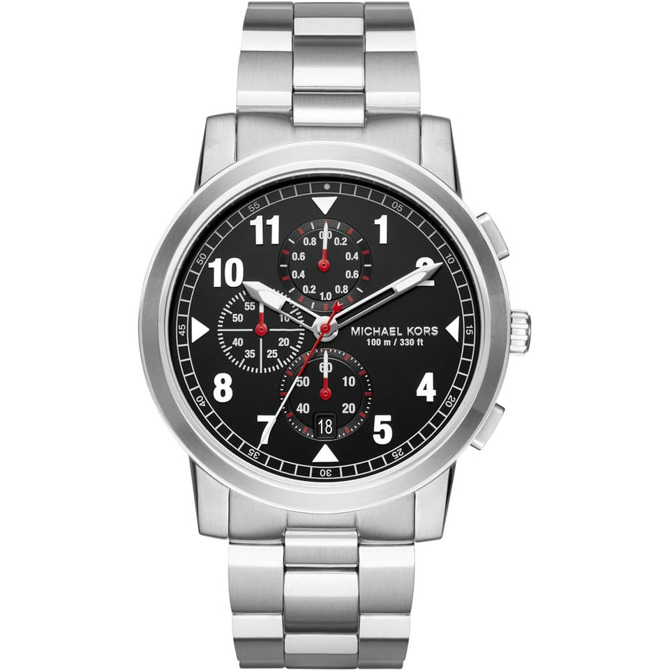Michael Kors Men's Paxton 43mm Black Dial Bracelet Watch