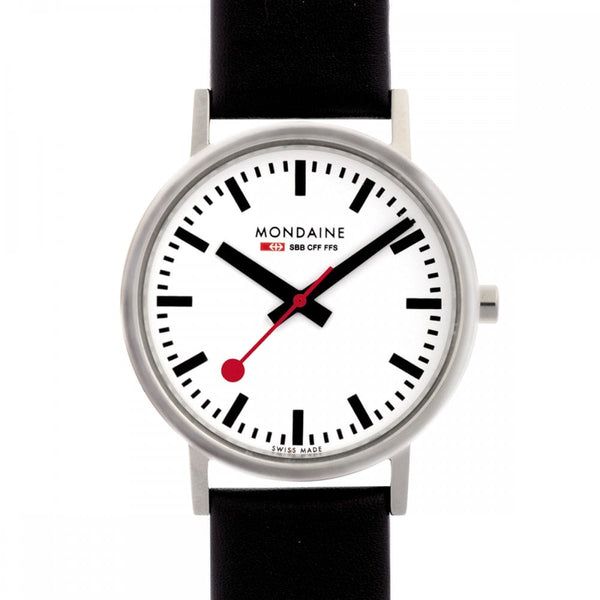 Mondaine Classic 36mm Watch | Brushed