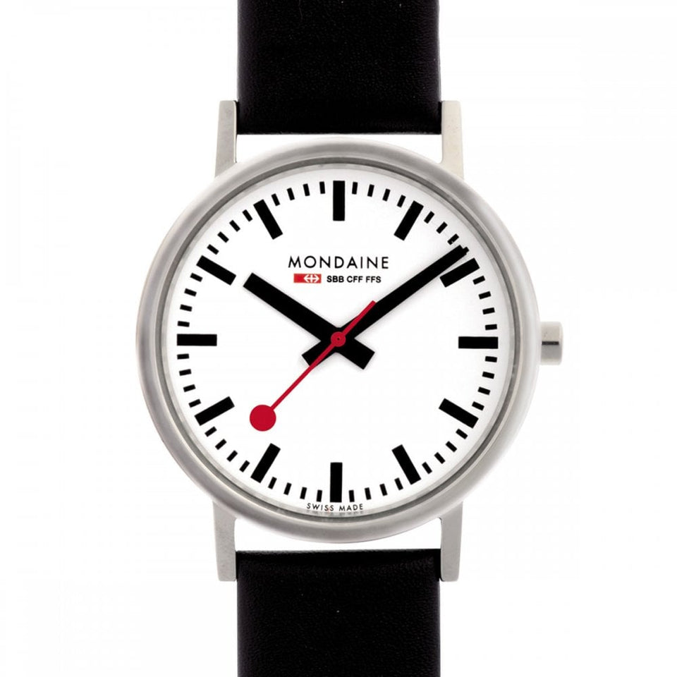 Mondaine Classic 36mm Watch | Brushed