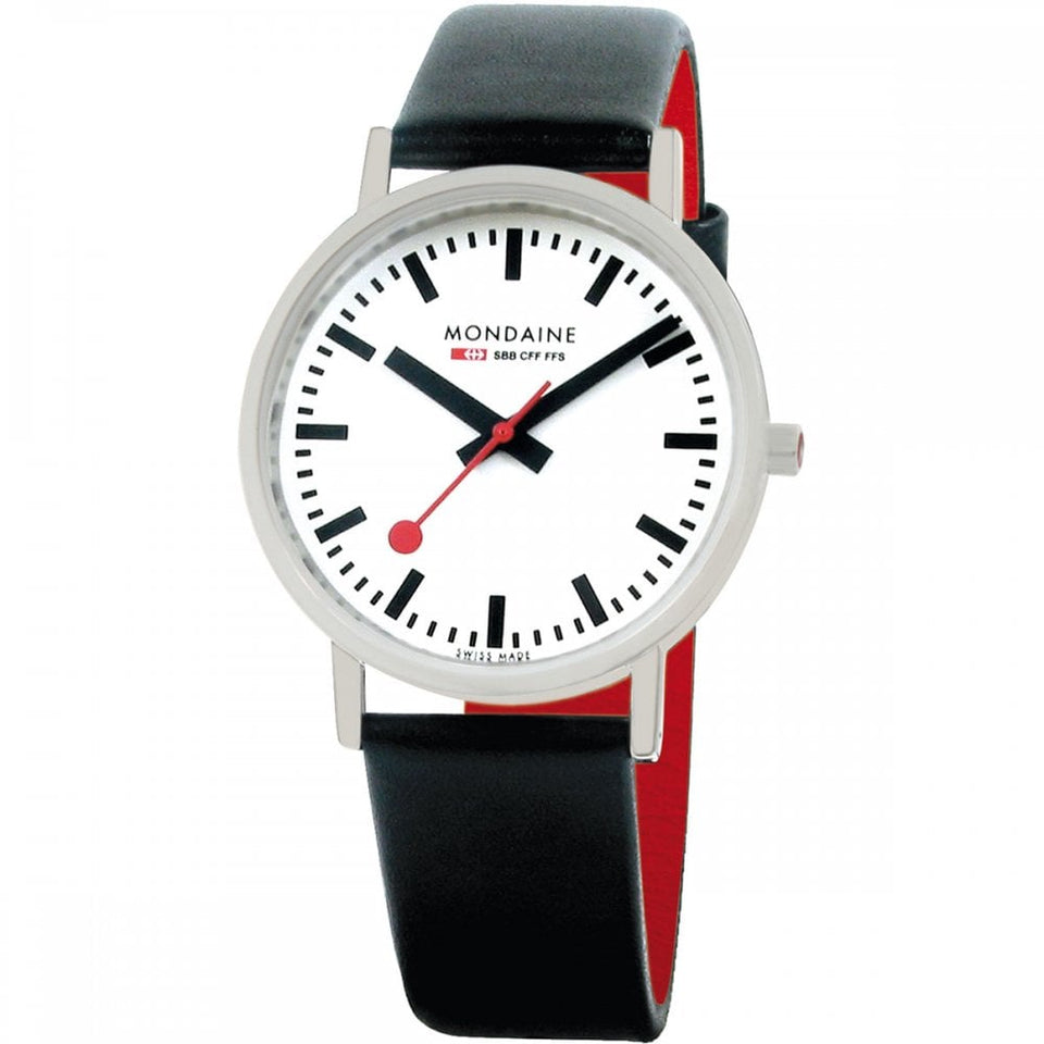Mondaine Classic 36mm Watch | Brushed