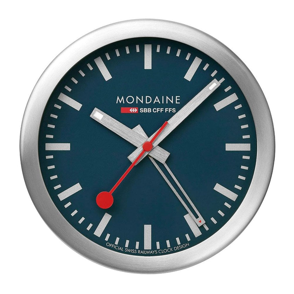 Mondaine Deepest Blue Table Alarm Clock