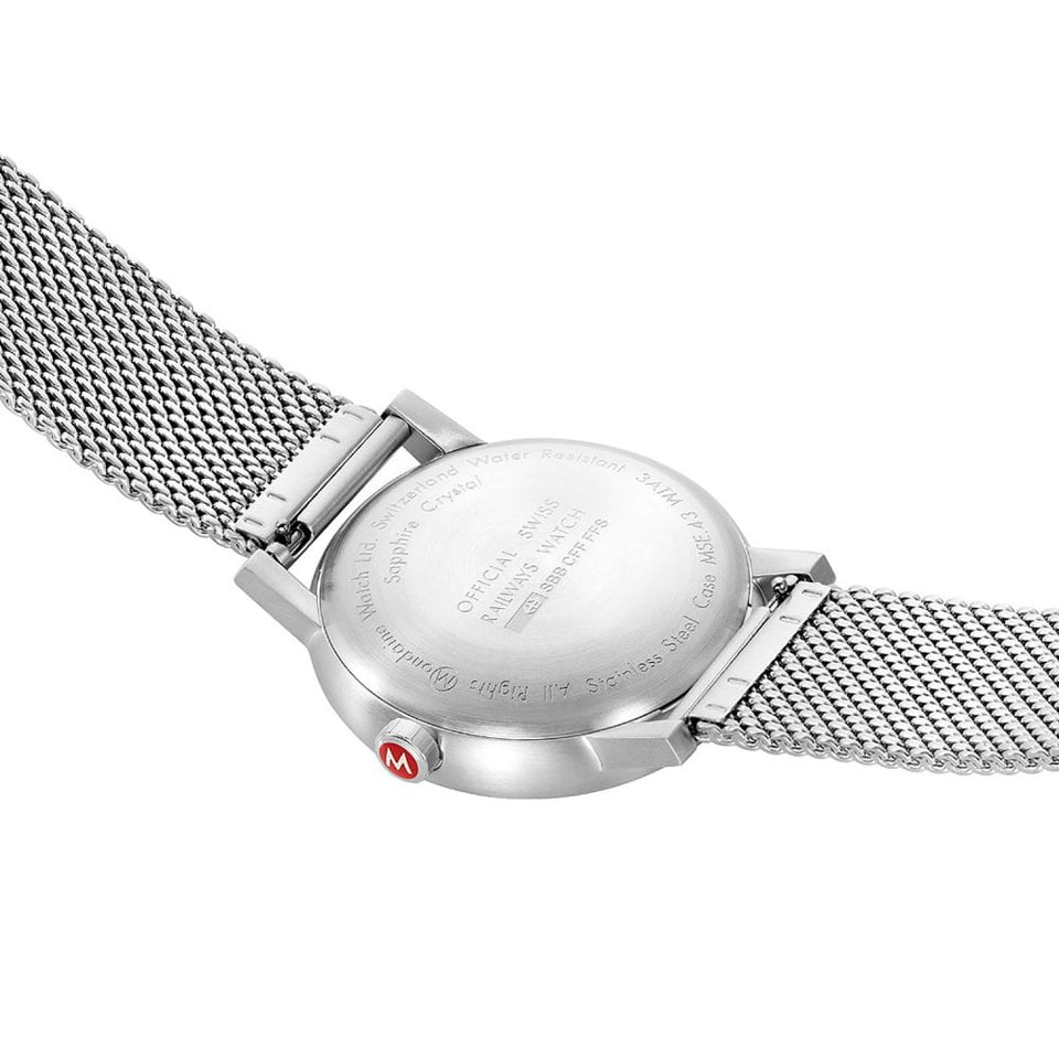 Mondaine EVO2 43mm Watch | Mesh Bracelet