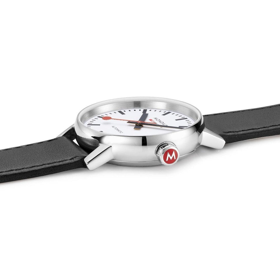 Mondaine EVO2 Automatic 35mm Ladies Watch | Black Strap