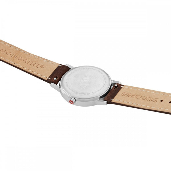 Mondaine Ladies Classic 30mm Brown Strap Watch