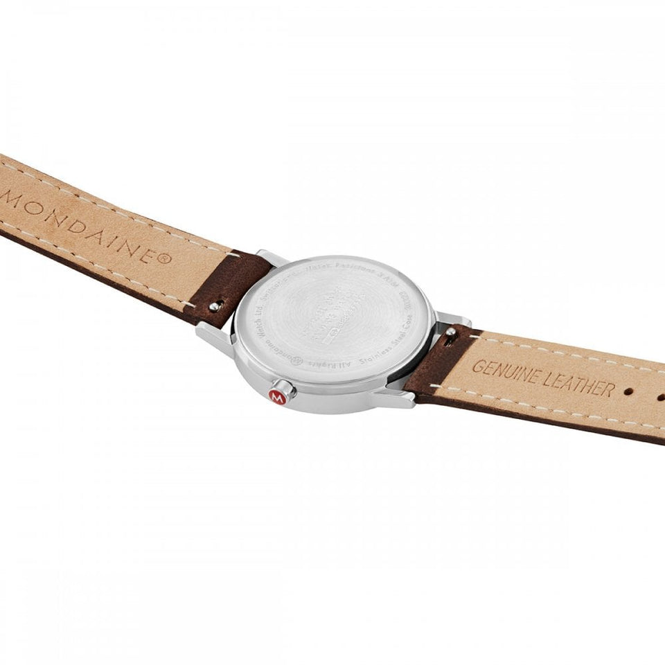 Mondaine Ladies Classic 30mm Brown Strap Watch