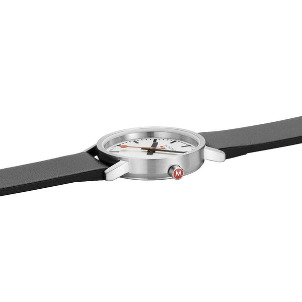 Mondaine Ladies Classic 30mm Vegan Grape Leather Watch
