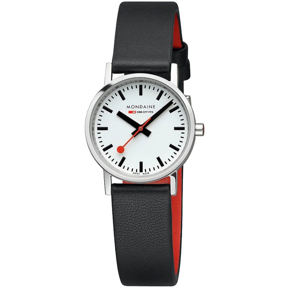 Mondaine Ladies' Classic Vegan Grape Leather 30mm Watch