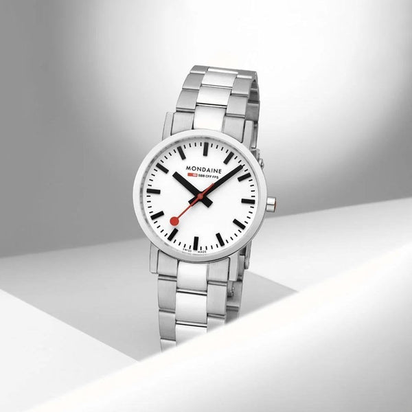 Mondaine Ladies Classic White Dial 30mm Watch