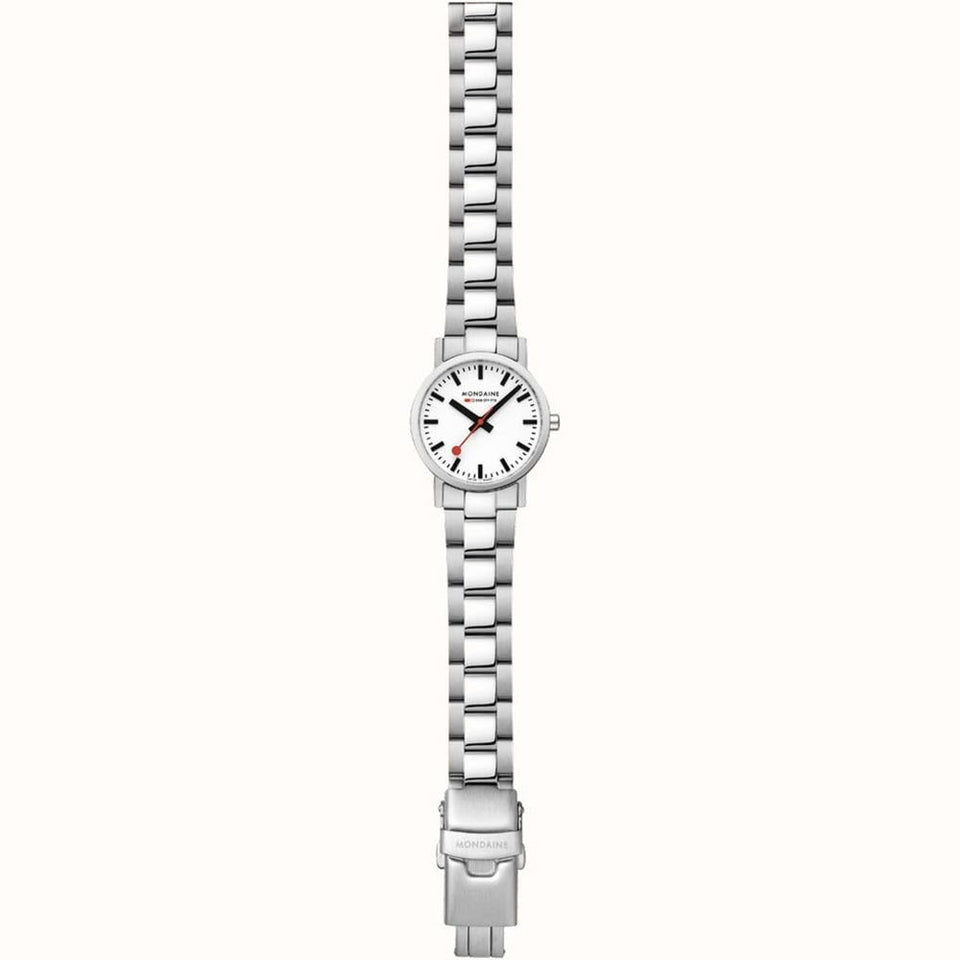 Mondaine Ladies Classic White Dial 30mm Watch