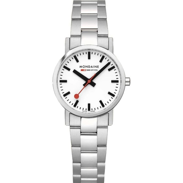 Mondaine Ladies Classic White Dial 30mm Watch