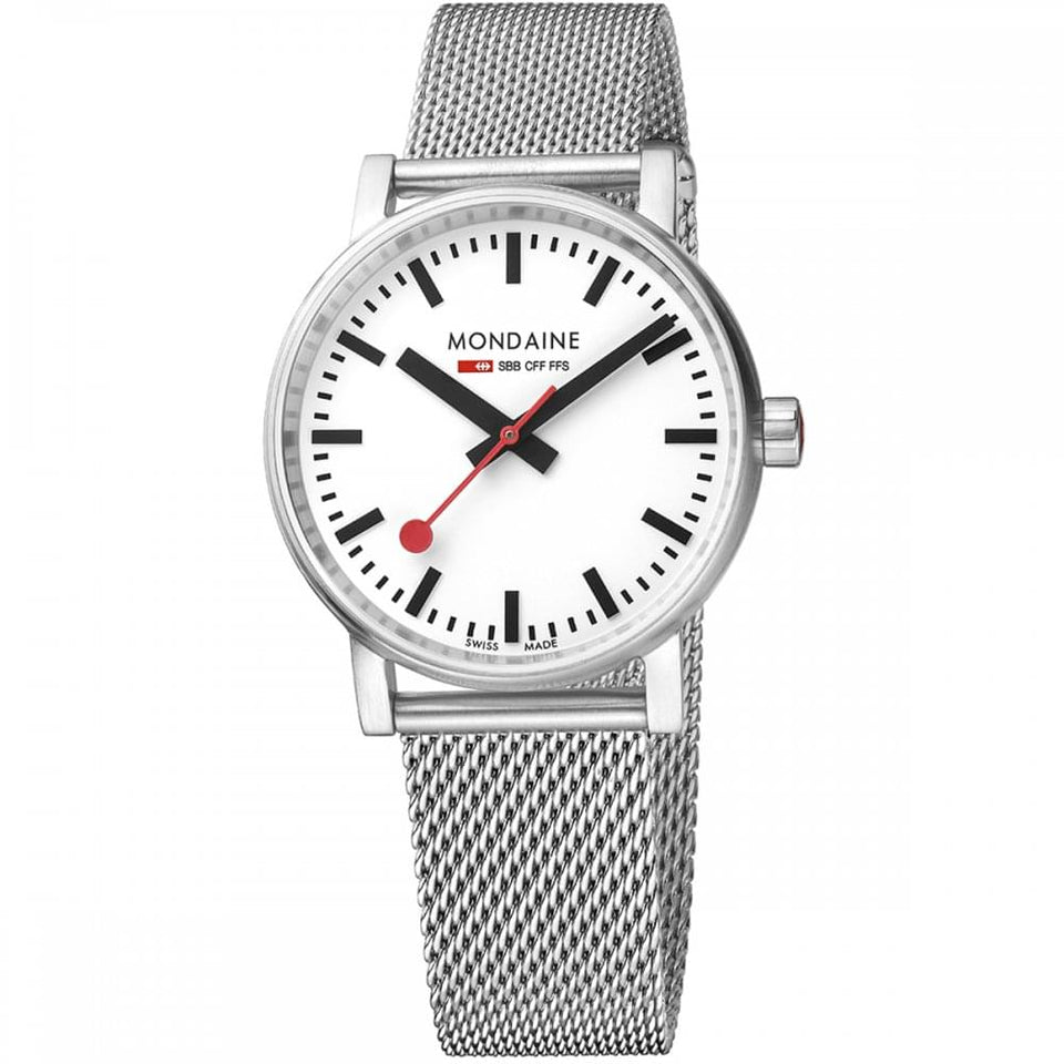 Mondaine Ladies Evo2 35mm Steel Mesh Watch