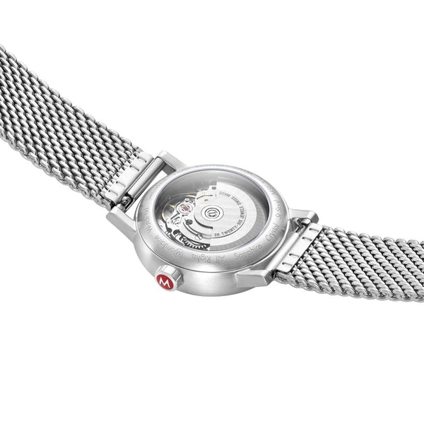 Mondaine Ladies EVO2 Automatic 35mm Watch | Mesh Bracelet