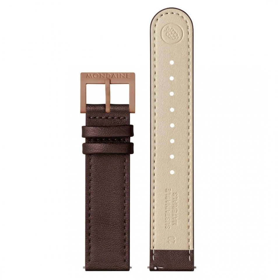 Mondaine Limited Edition Essence Mocha Brown Vegan Leather Watch (XXX/300)