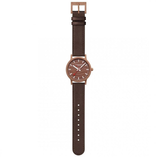 Mondaine Limited Edition Essence Mocha Brown Vegan Leather Watch (XXX/300)