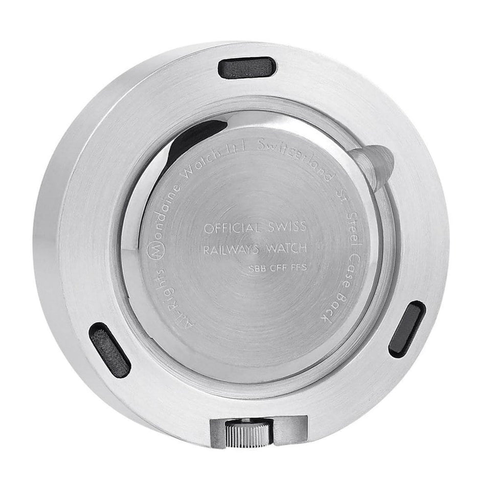 Mondaine Magnet Silver Table Clock