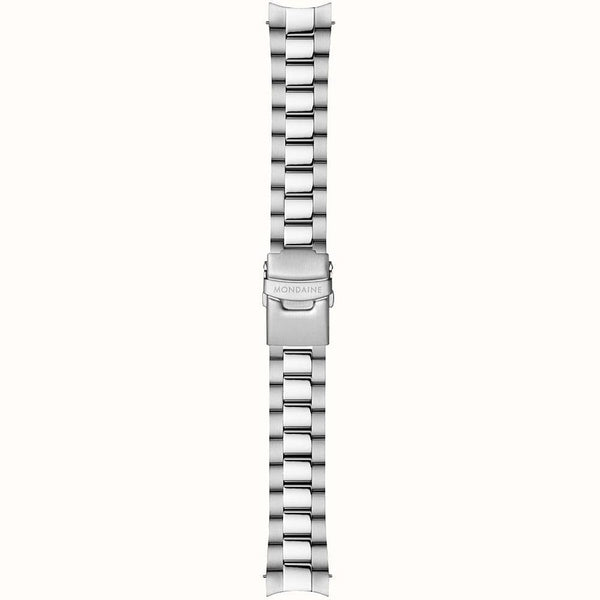 Mondaine Men's Classic White Dial 40mm Bracelet Watch
