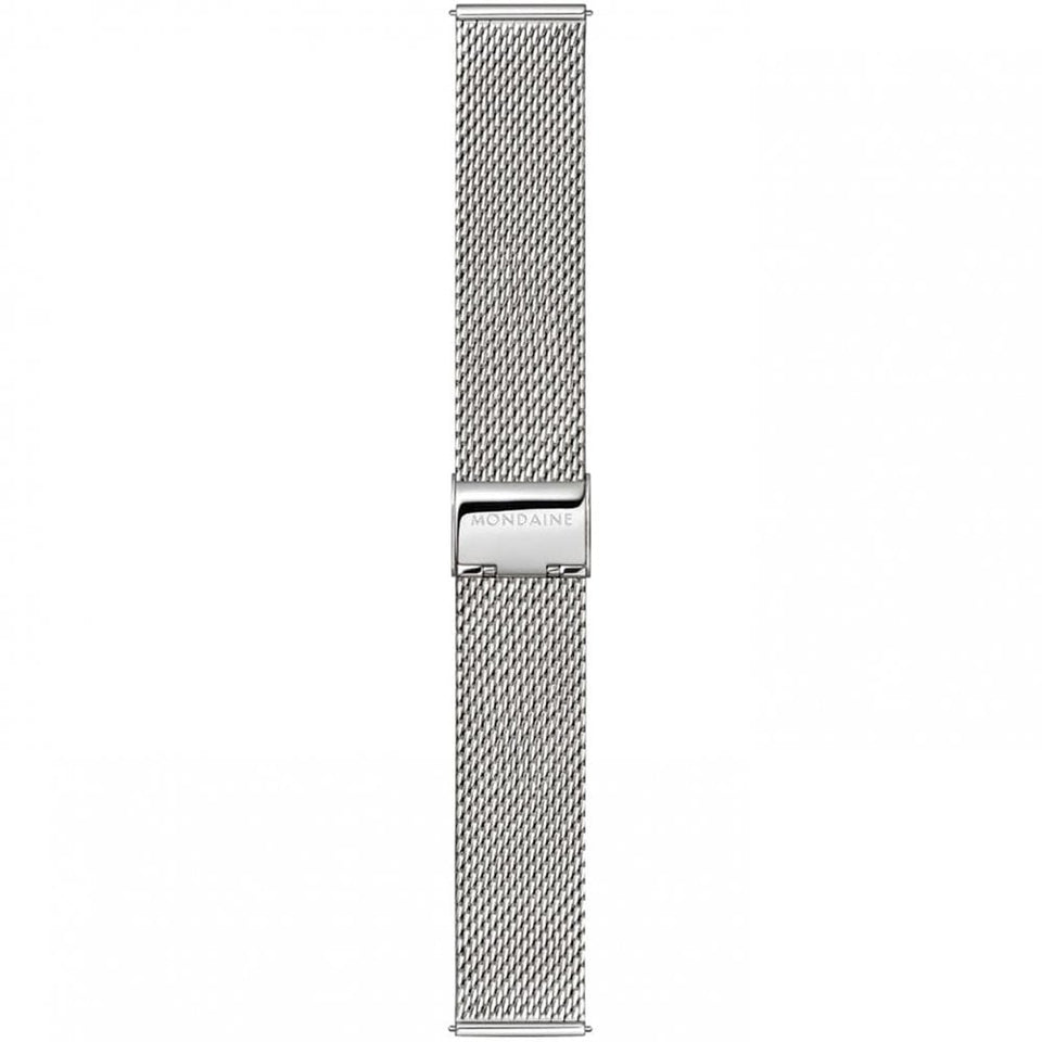 Mondaine Men's Doppio 41mm Solar Mesh Bracelet Watch
