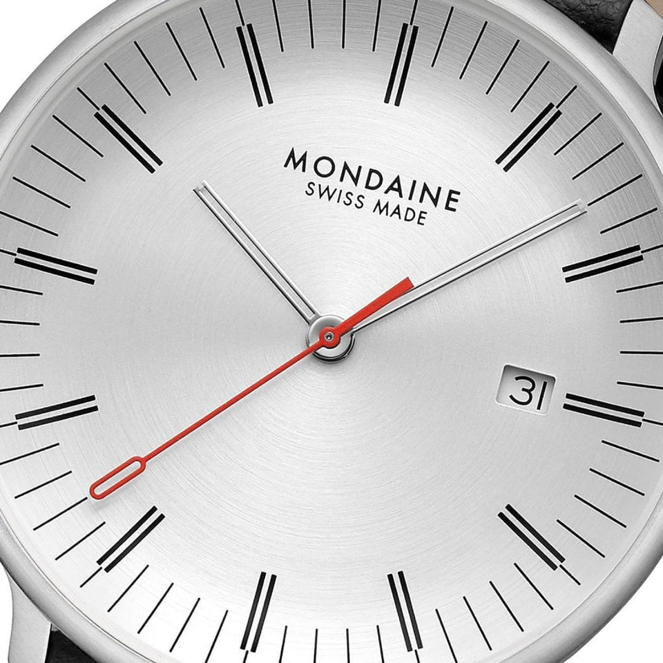 Mondaine Men's Doppio 41mm Solar Vegan Leather Watch