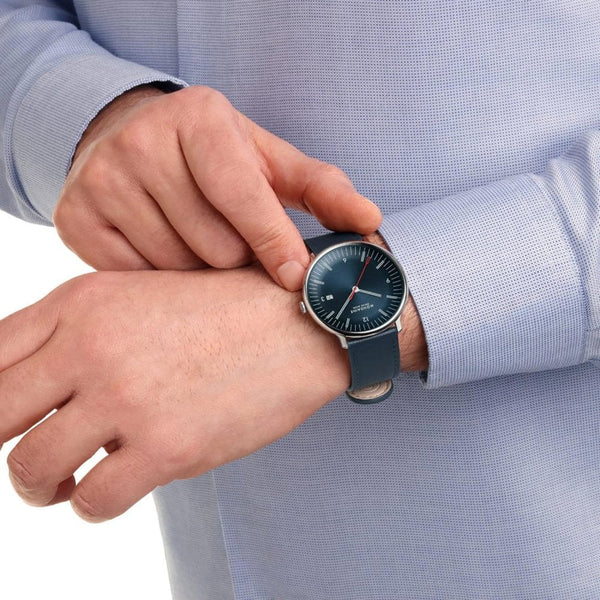 Mondaine Men's Doppio Blue Vegan Apple Leather Watch Set