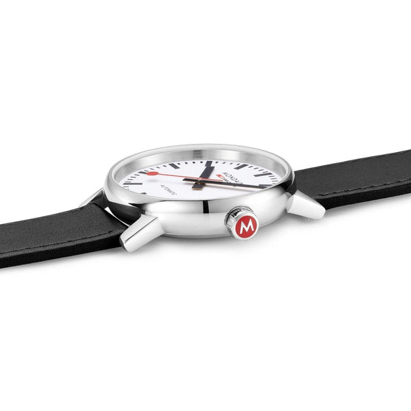Mondaine Men's EVO2 Automatic 40mm Watch | Black Strap