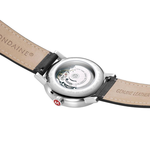 Mondaine Men's EVO2 Automatic 40mm Watch | Black Strap
