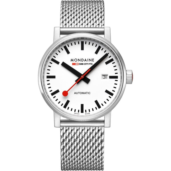 Mondaine Men's EVO2 Automatic 40mm Watch | Mesh Bracelet