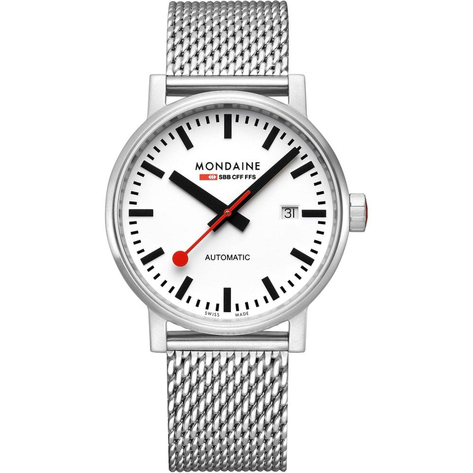 Mondaine Men's EVO2 Automatic 40mm Watch | Mesh Bracelet
