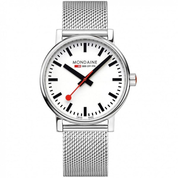 Mondaine Men's EVO2 Stainless Steel 40mm Mesh Bracelet Watch