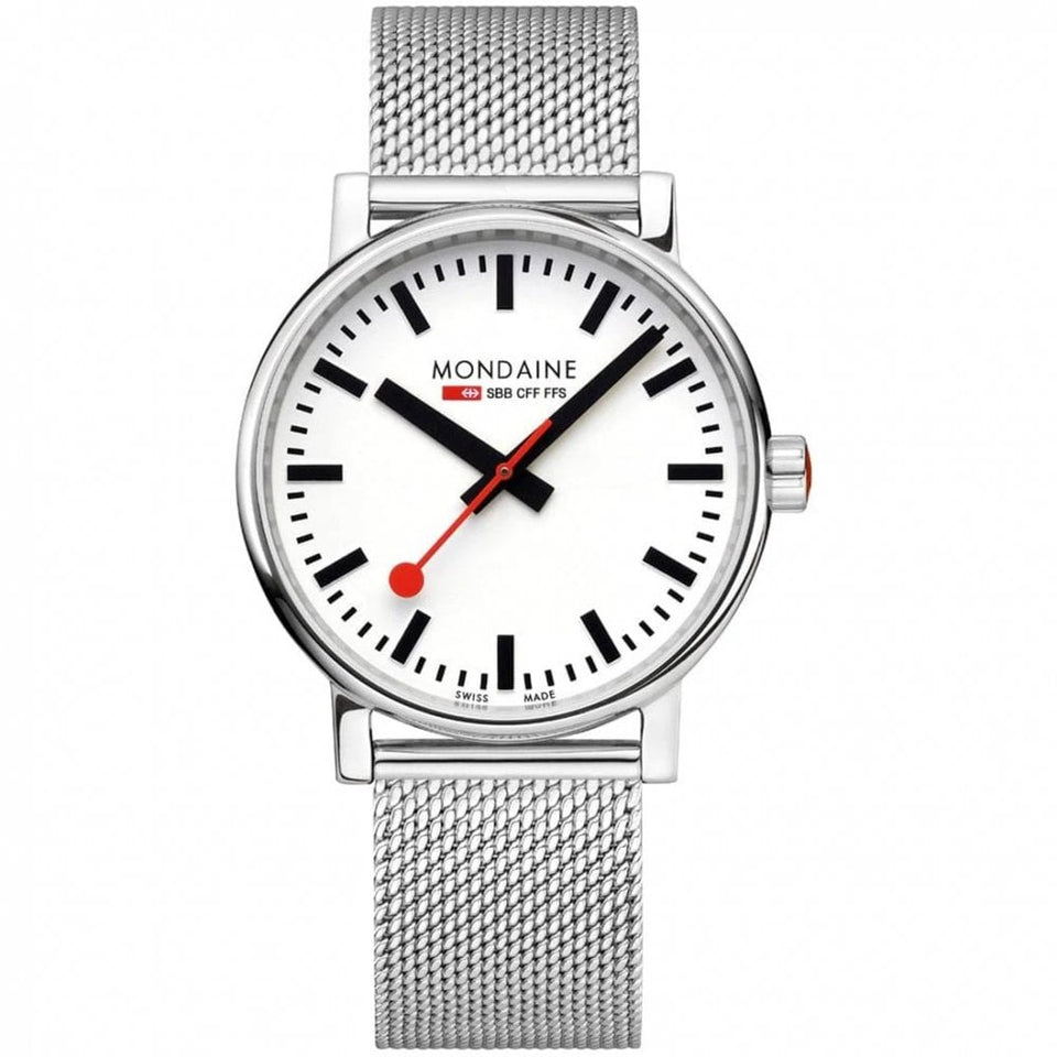 Mondaine Men's EVO2 Stainless Steel 40mm Mesh Bracelet Watch