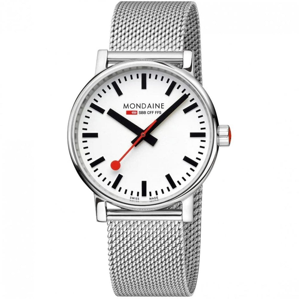 Mondaine Men's EVO2 Stainless Steel 40mm Mesh Bracelet Watch