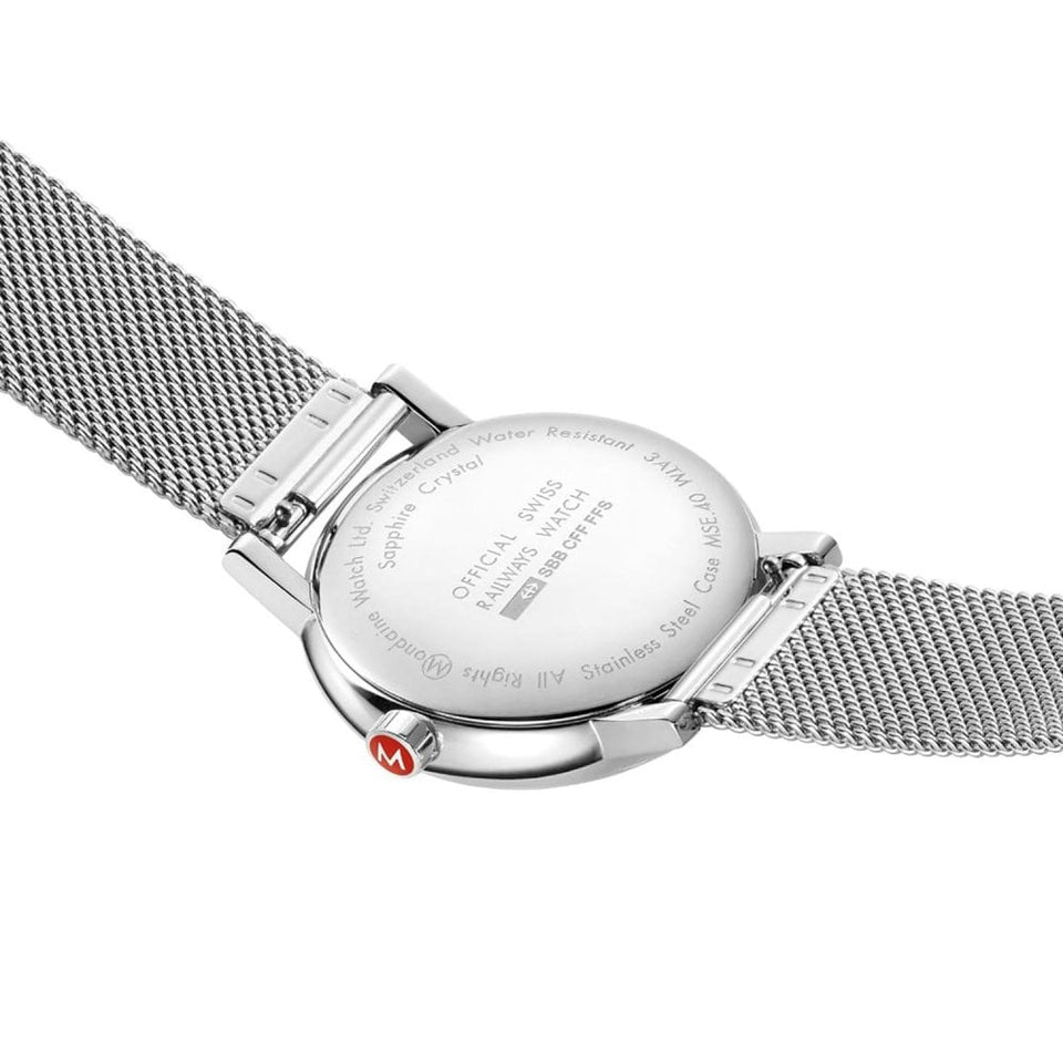 Mondaine Men's EVO2 Stainless Steel 40mm Mesh Bracelet Watch