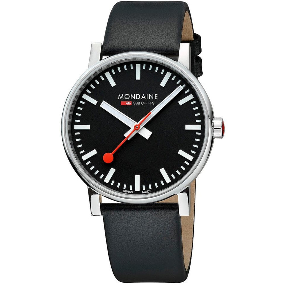 Mondaine Men's Evo2 Vegan Grape Leather 40mm Watch