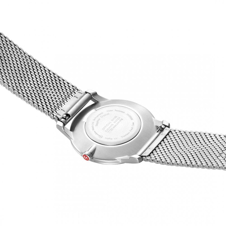 Mondaine Simply Elegant 36mm Mesh Strap Watch