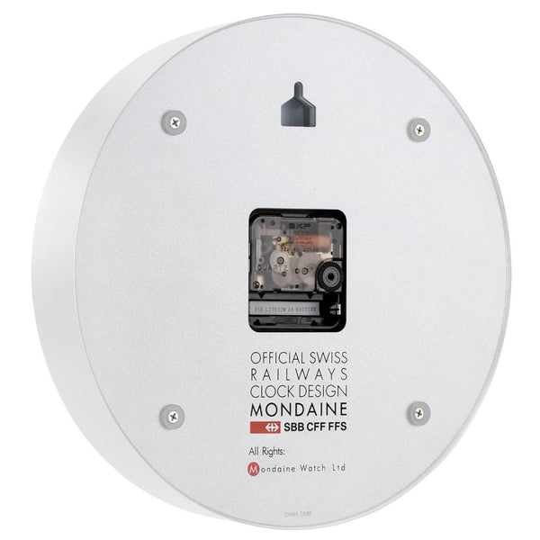 Mondaine The Original 25cm Matte White Wall Clock