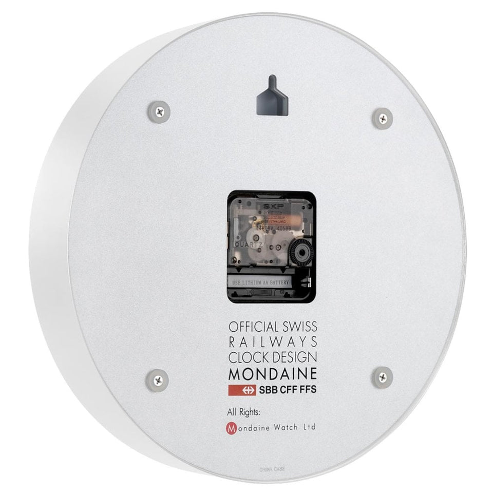 Mondaine The Original 25cm Matte White Wall Clock