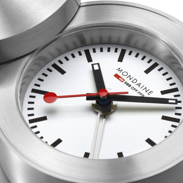 Mondaine Travel Lightweight Aluminium Alarm Clock