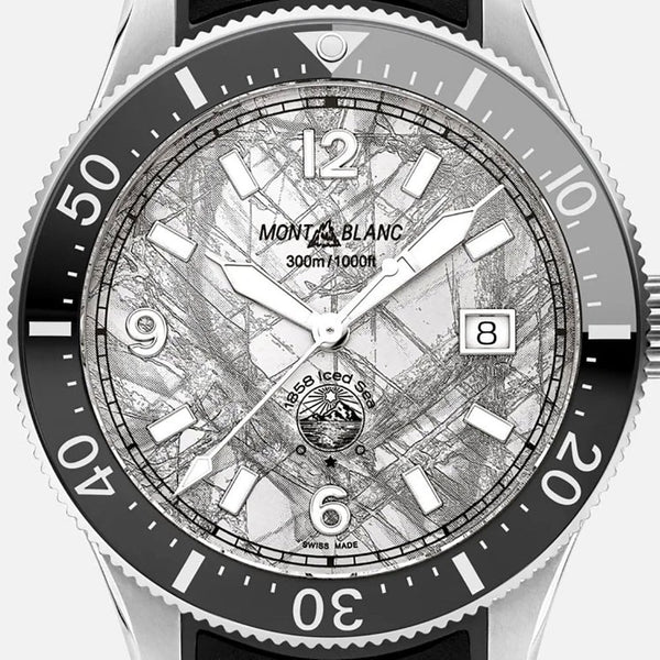 Montblanc 1858 Grey Dial Iced Sea Automatic Gent's 41mm Watch