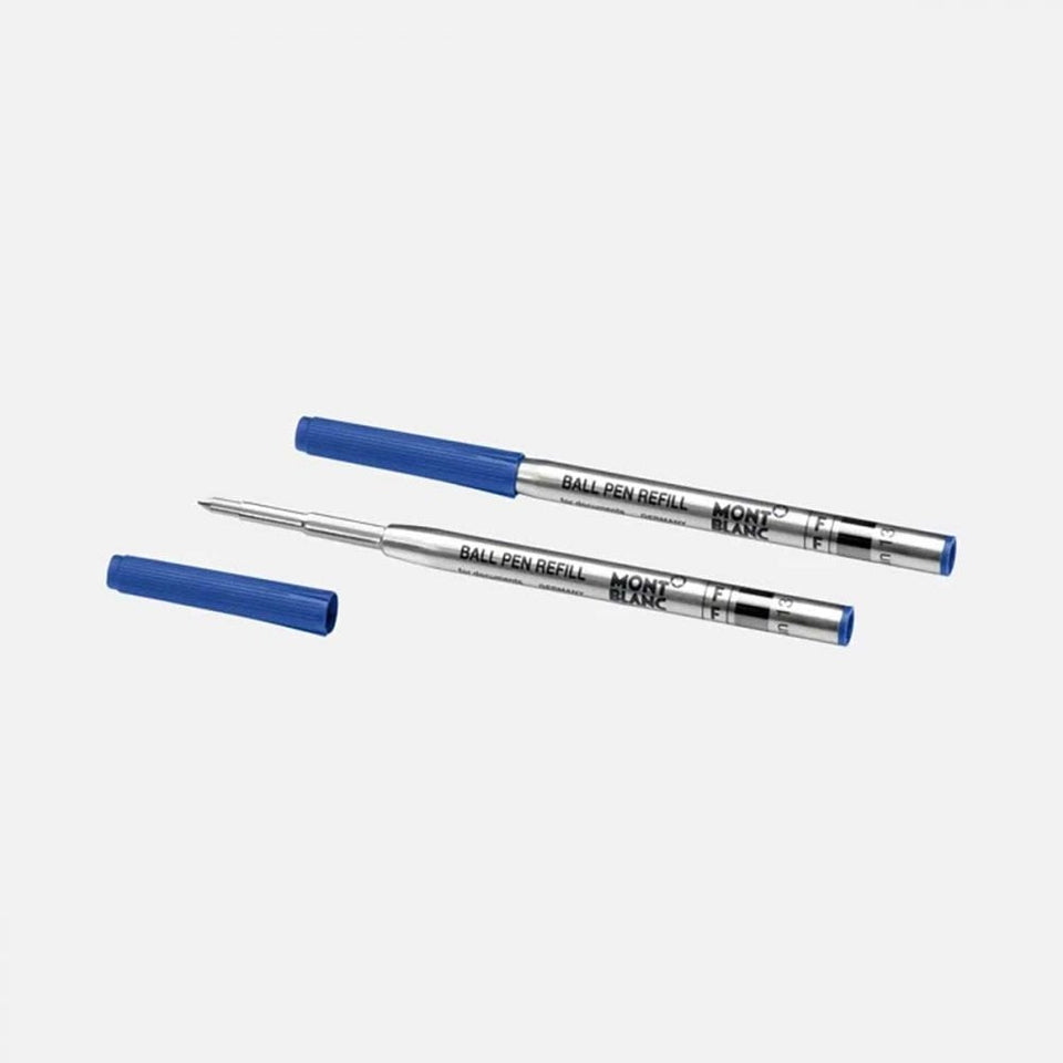 Montblanc 2 Ballpoint Pen Refills (Fine), Royal Blue