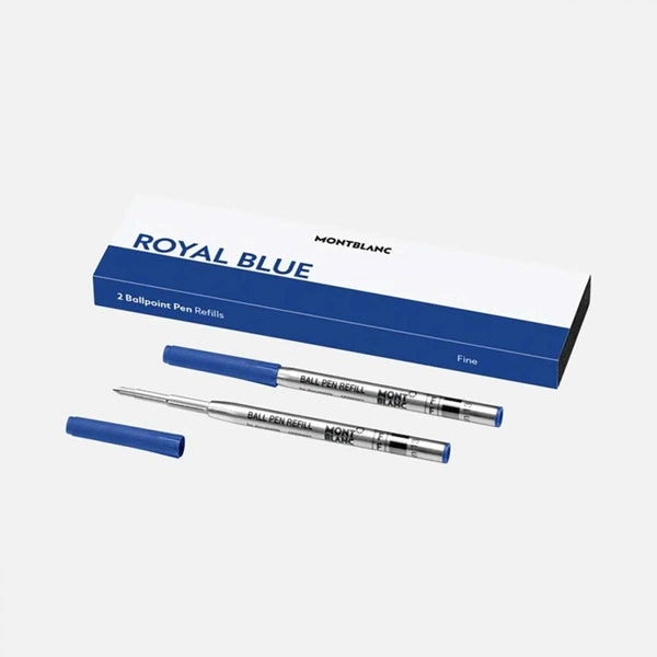 Montblanc 2 Ballpoint Pen Refills (Fine), Royal Blue