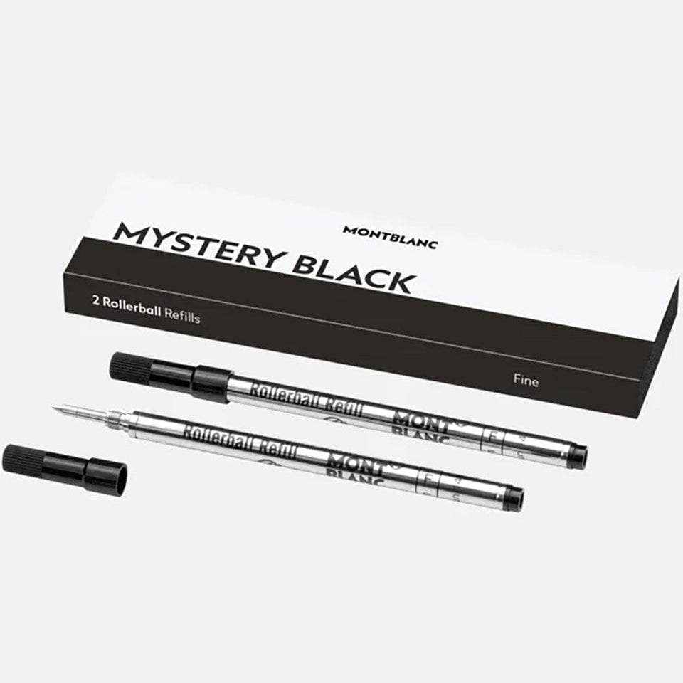 Montblanc 2 Rollerball Refills (Fine), Mystery Black