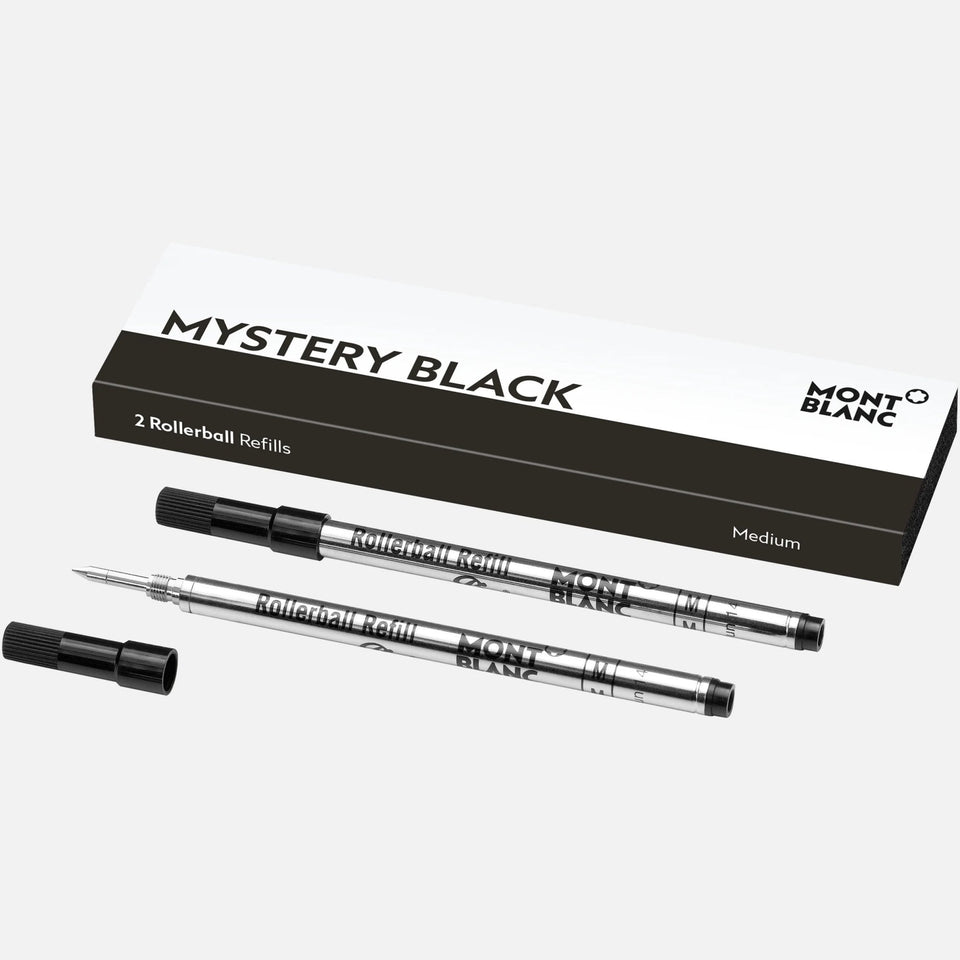 Montblanc 2 Rollerball Refills (Medium), Mystery Black