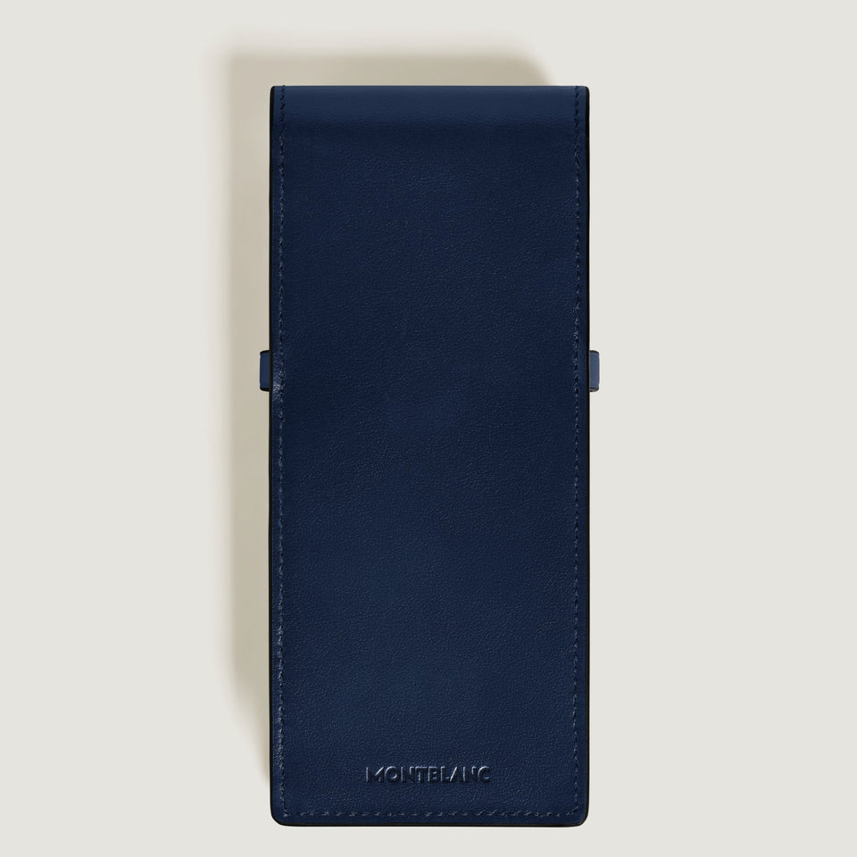 Montblanc Ink Blue 3-Pen Envelope Extreme Leather Pouch