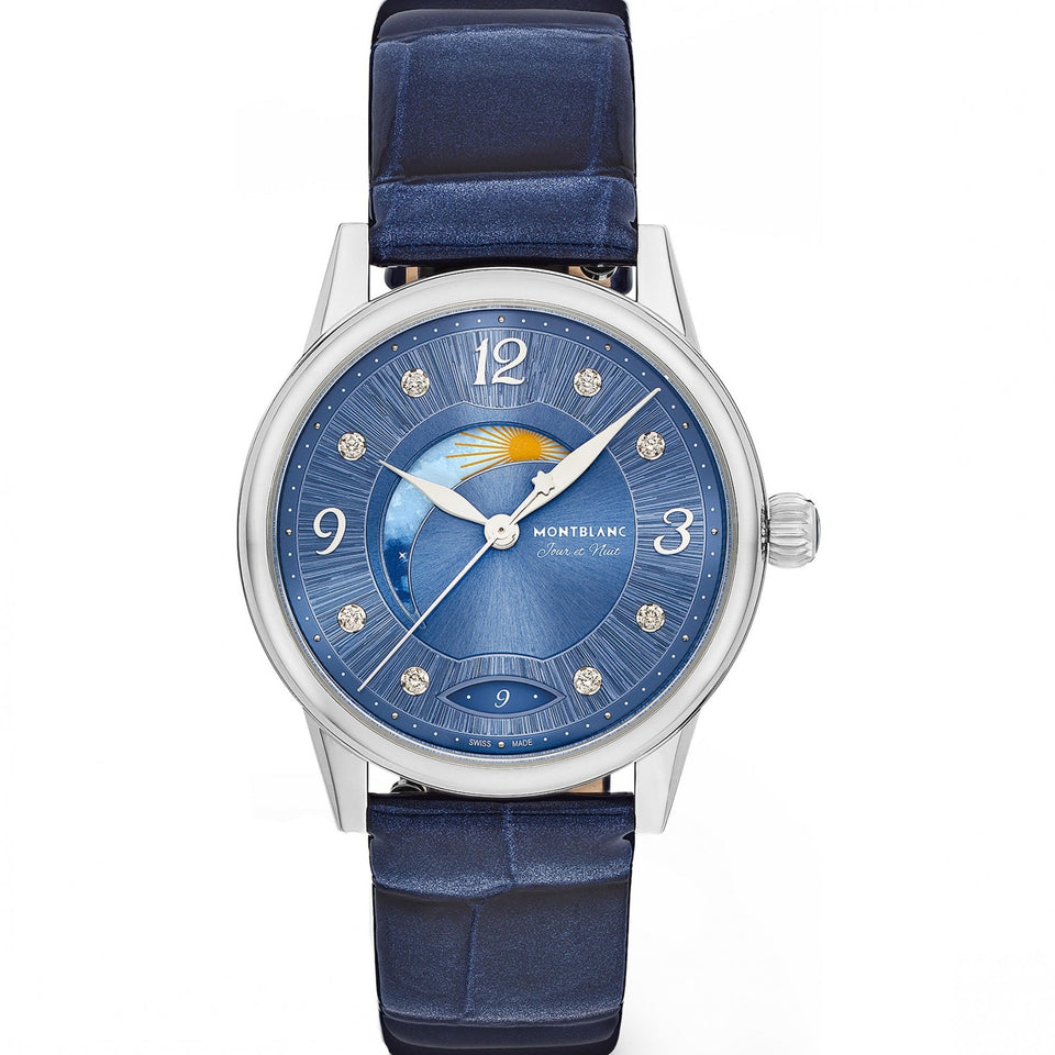 Montblanc Ladies Bohème 34mm Day & Night Leather Strap Watch