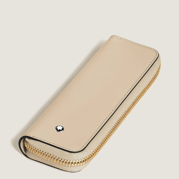 Montblanc Meisterstück Cloudy Beige 1-Pen Zipped Pouch