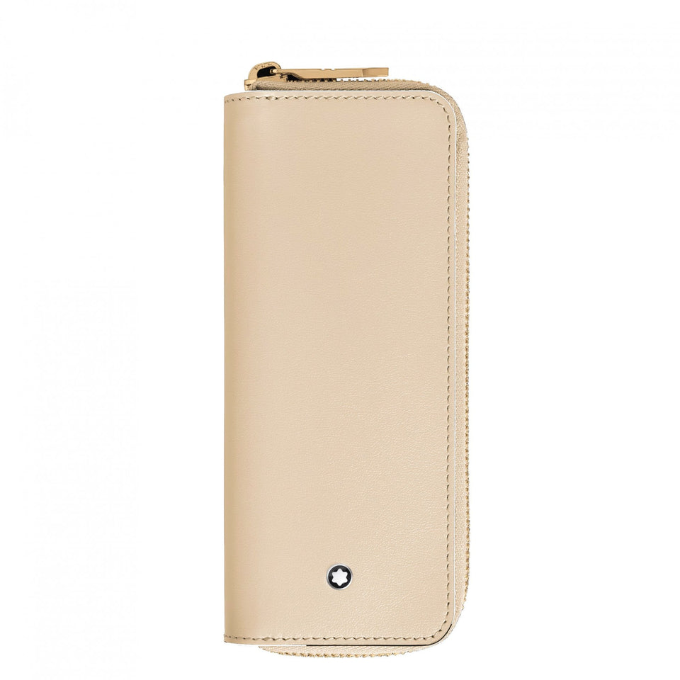 Montblanc Meisterstück Cloudy Beige 2-Pen Zipped Pouch