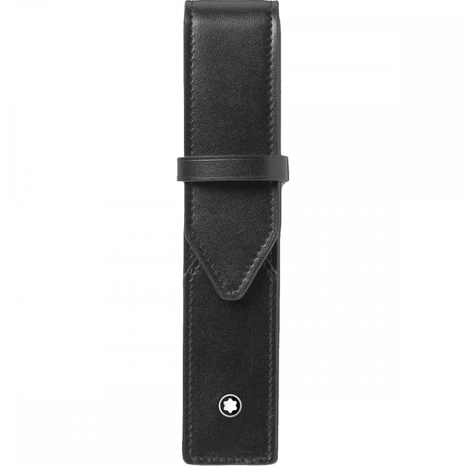 Montblanc Meisterstück Leather Single 1-Pen Pouch, Black