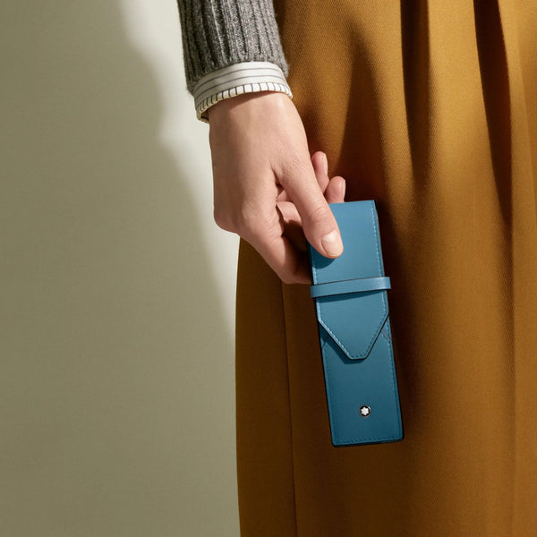 Montblanc Meisterstück Smoky Blue 2-Pen Pouch