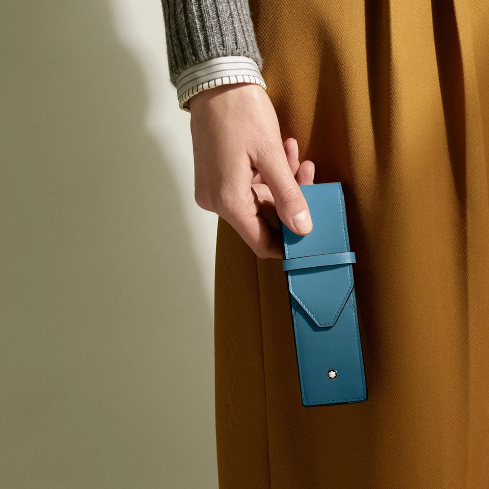 Montblanc Meisterstück Smoky Blue 2-Pen Pouch
